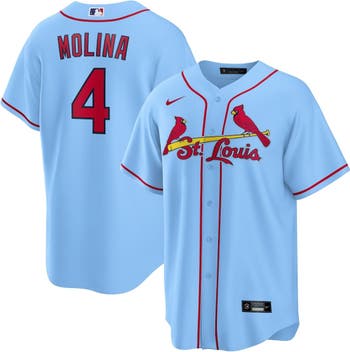 Women's Nike Yadier Molina Cream St. Louis Cardinals Alternate Replica Player Jersey Size: Small