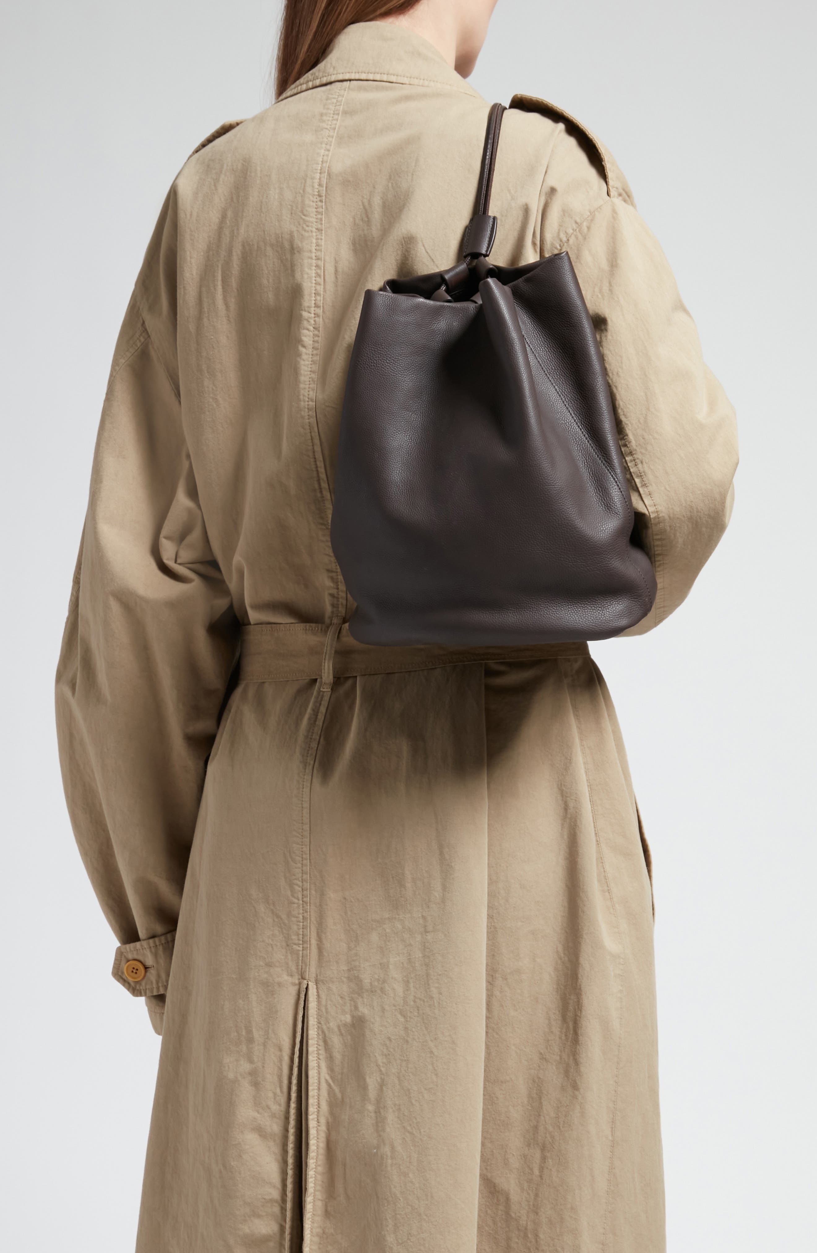 The Row Joe Leather Backpack in Espresso Ans | Smart Closet