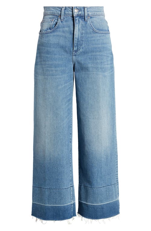 Shop Le Jean Sophia Release Hem Wide Leg Jeans In Modern Love