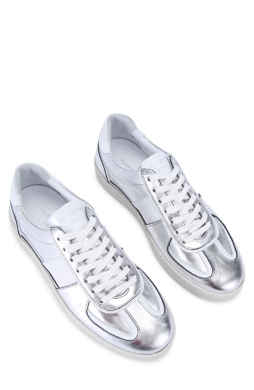 Shop Kurt Geiger London Lloyd Sneaker In Silver