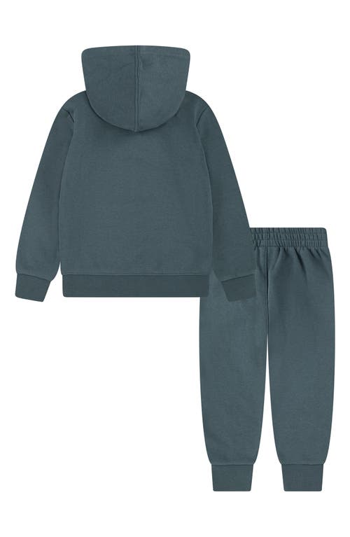 Shop Jordan Kids' Brooklyn Fleece Hoodie & Joggers Set In Oxidized Green