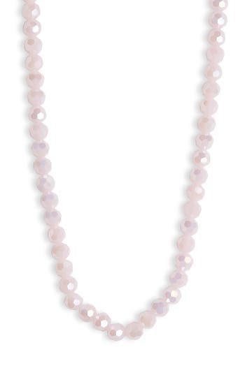Cara Beaded Strand Necklace In White