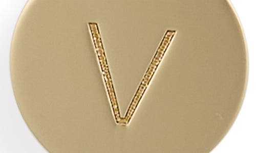 Meshmerise Initial Disc Charm Bracelet In Yellow-v