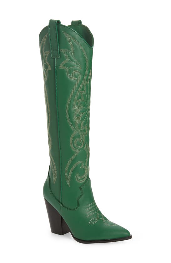 STEVE MADDEN LASSO KNEE HIGH WESTERN BOOT