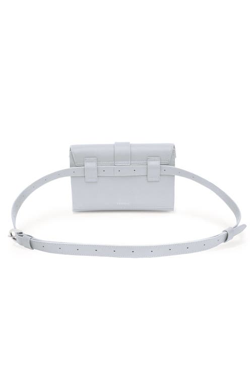Senreve Aria Belt Bag Pebbled Leather 5-way Convertible Handbag In Ice