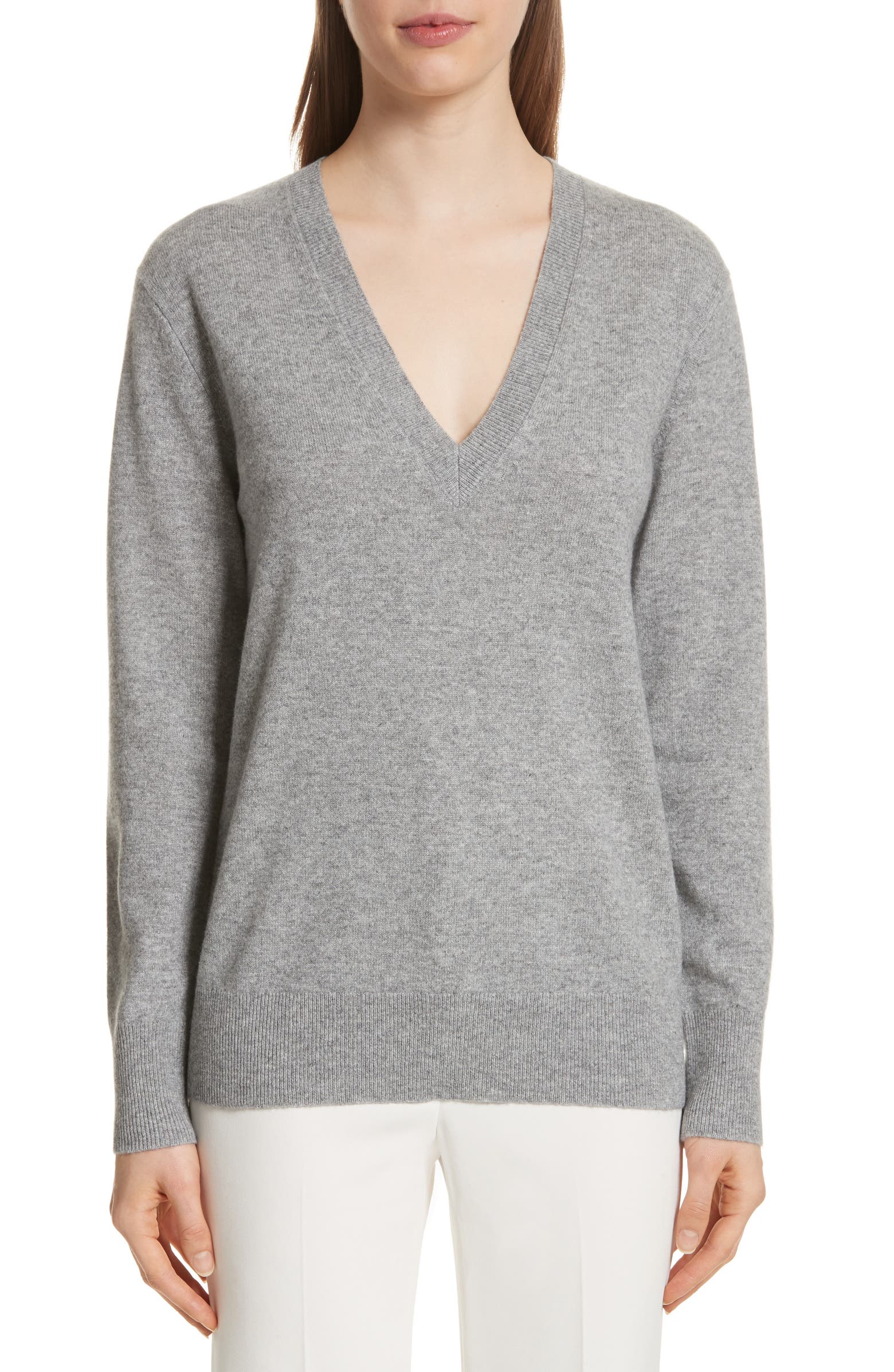 Theory Button Sleeve Cashmere Sweater | Nordstrom