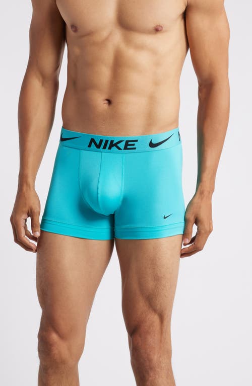 Shop Nike 3-pack Dri-fit Essential Micro Trunks In Cyber/stucco/dusty Cactus