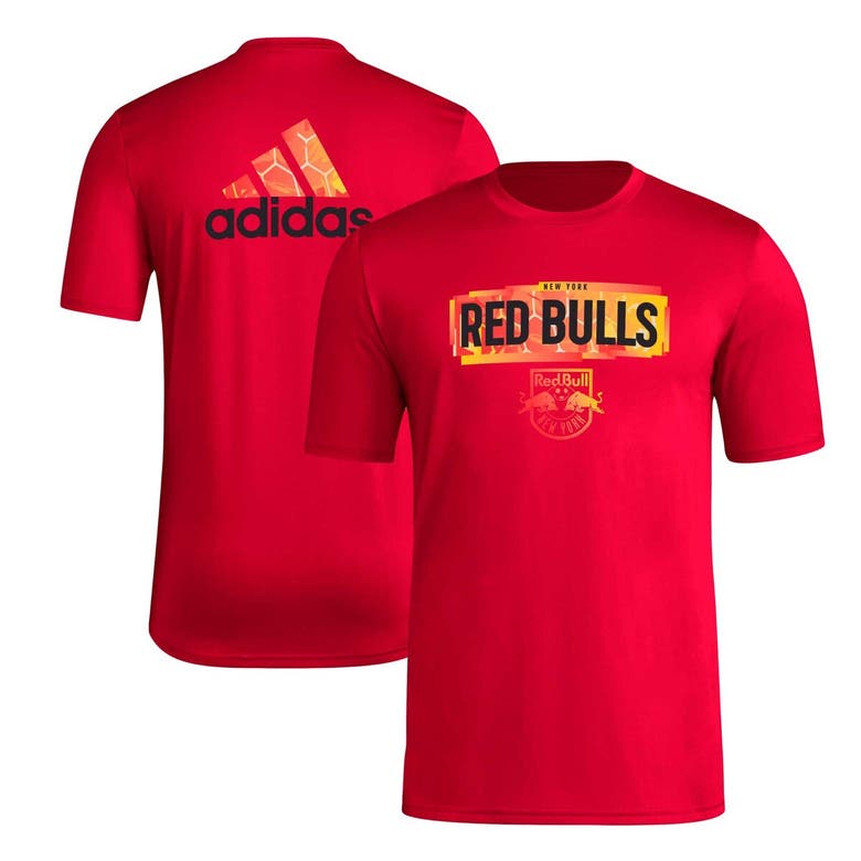 Shop Adidas Originals Adidas Red New York Red Bulls Local Pop Aeroready T-shirt