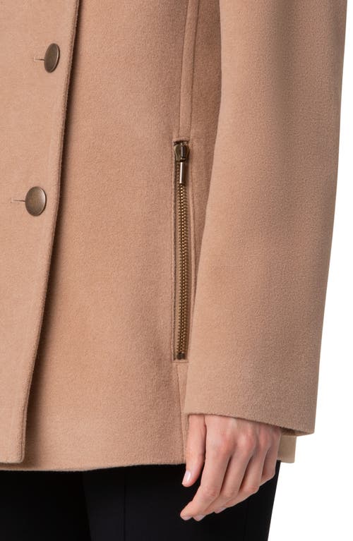 Akris Punto Wool Blend Peacoat In Malt