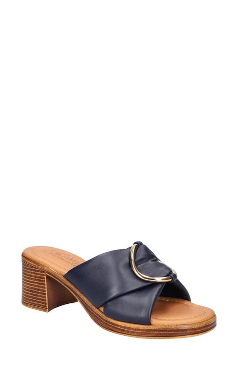 navy mules womens
