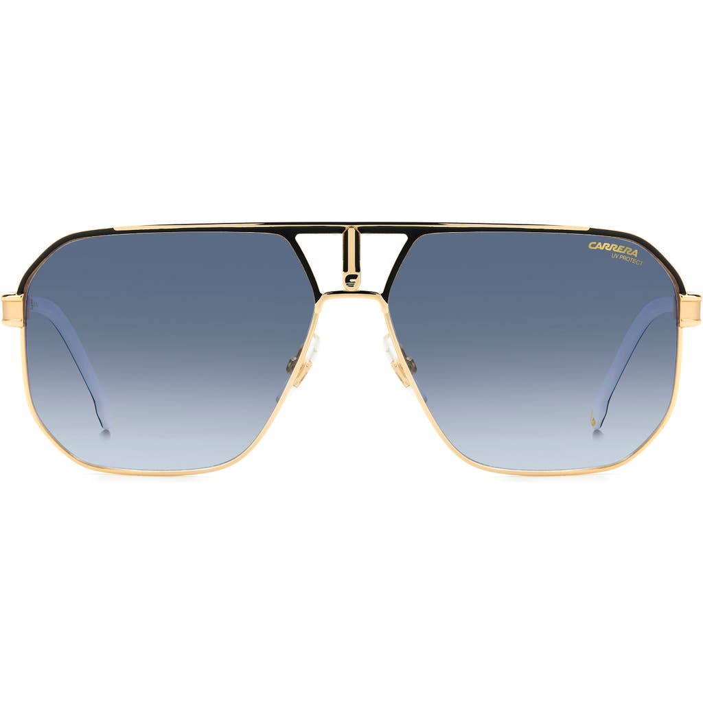 Carrera Eyewear 62mm Oversize Navigator Sunglasses In Blue