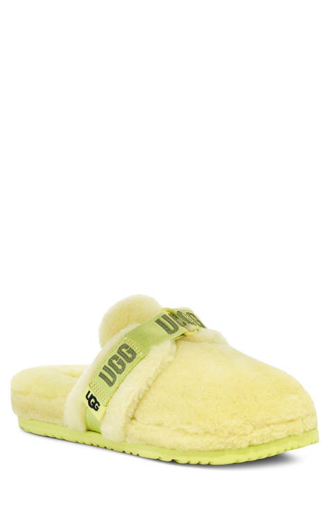 Yellow ugg hot sale slides