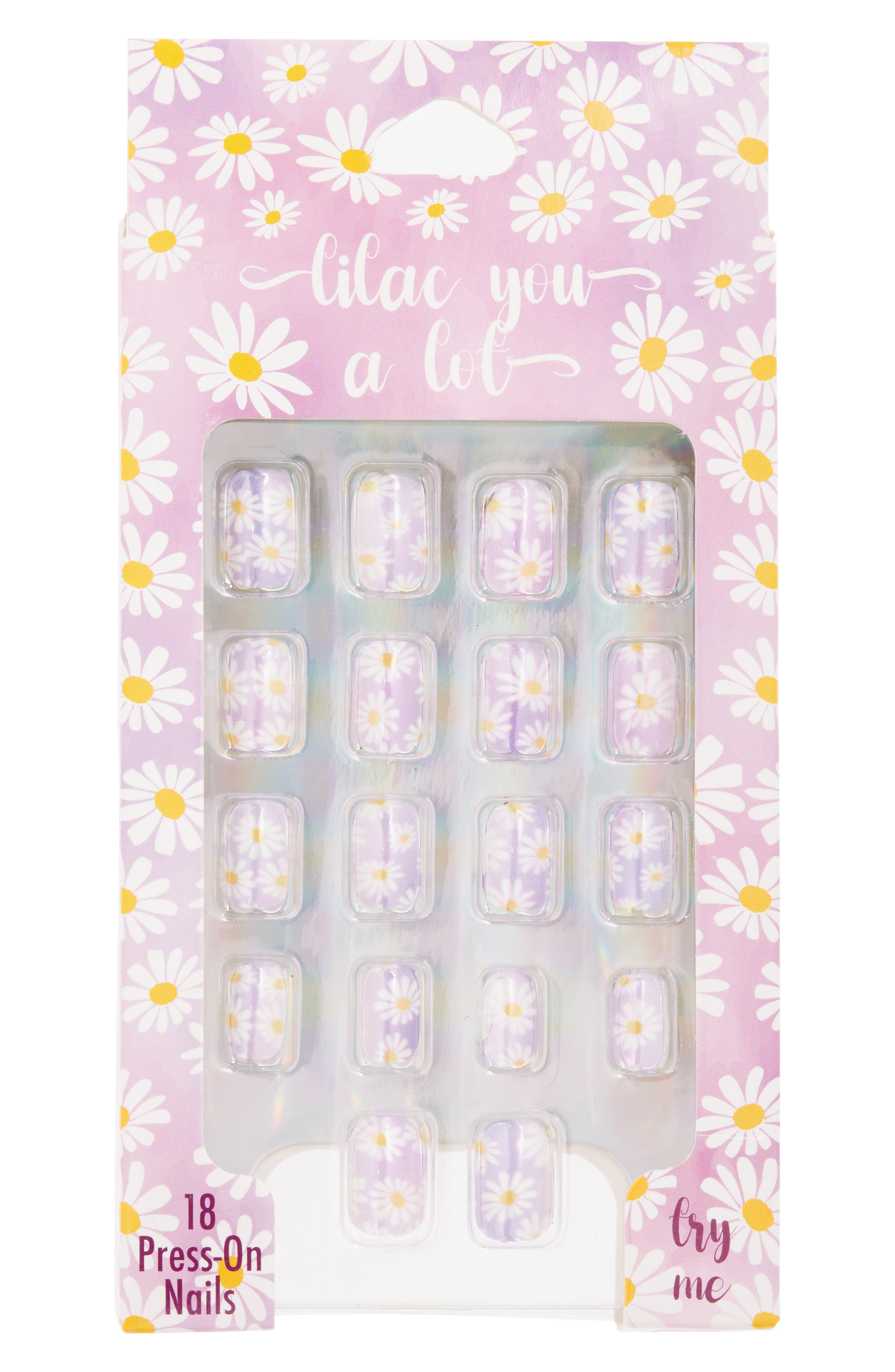TASTE BEAUTY TASTE BEAUTY KIDS' LILAC YOU A LOT PRESS-ON NAILS