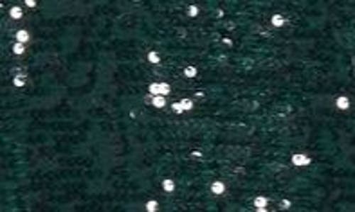 Erdem Crystal Embellished Sequin Cape Gown In Dark Green