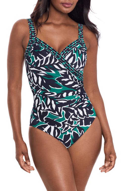 Miraclesuit ® Palma Verde One-piece Swimsuit In Black Multi