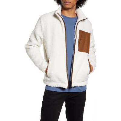 Native Youth Cheviot Fleece Jacket, White