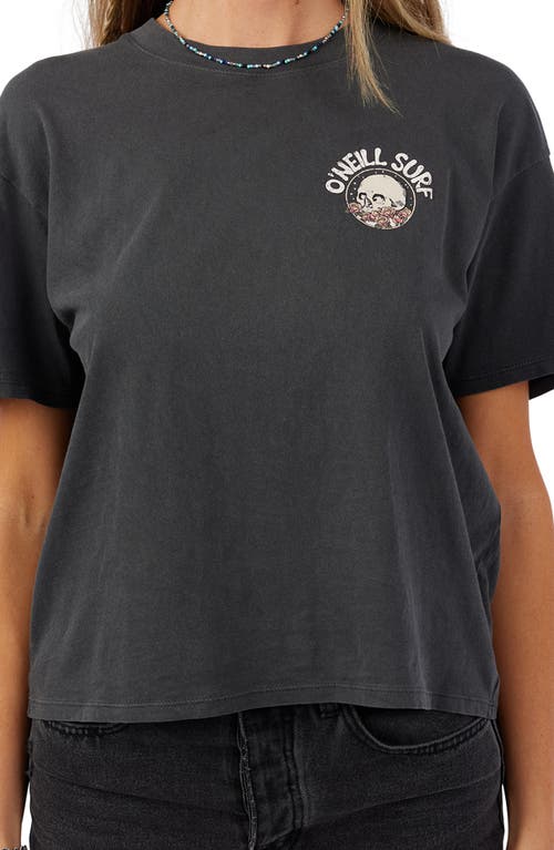 Surf Co. Cotton Graphic T-Shirt in Washed Black