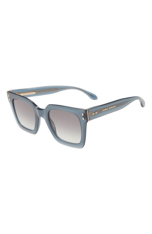 Shop Isabel Marant 51mm Square Sunglasses In Blue/grey Shaded