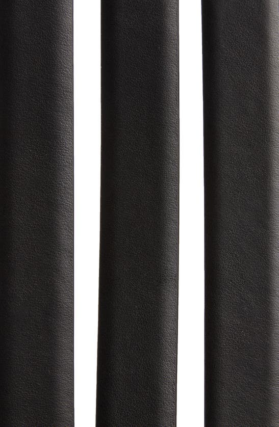 Shop Ferragamo 3-buckle Laddered Leather Belt In Black