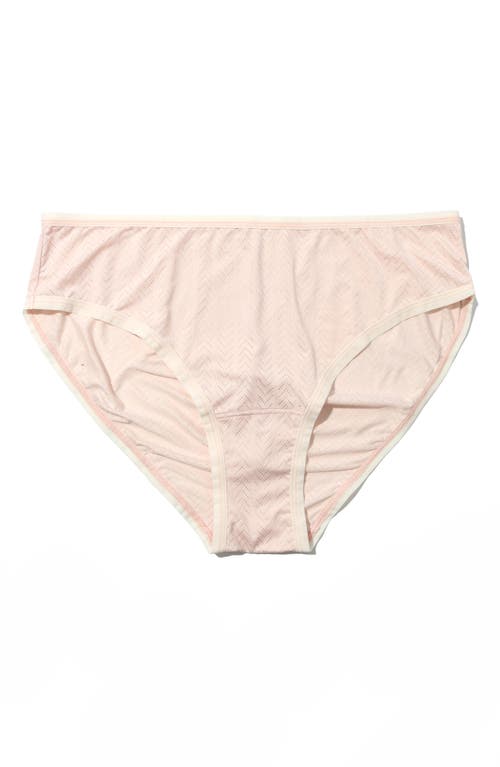 Hanky Panky Movecalm Ruched Back Briefs In Pearl/marsmallow