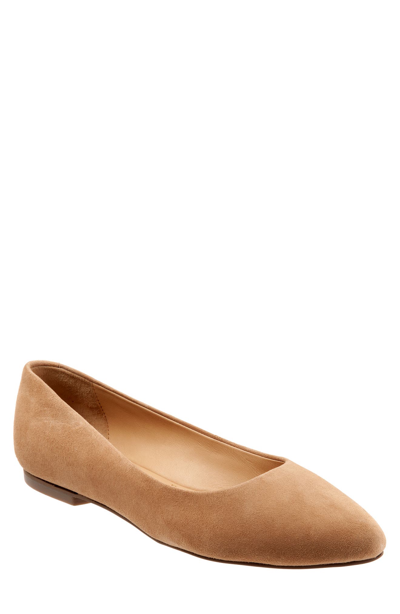 womens brown pointed toe flats