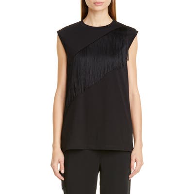 Stella Mccartney Fringe Detail Top, US / 40 IT - Black