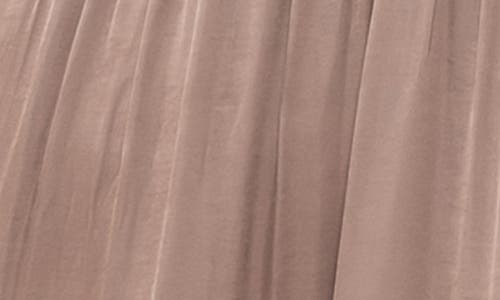 August Sky Short Sleeve Empire Waist Midi Dress In Mocha