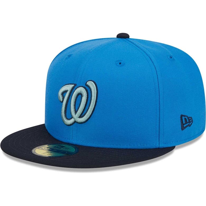 Washington Nationals New Era White Logo 59FIFTY Fitted Hat - Royal