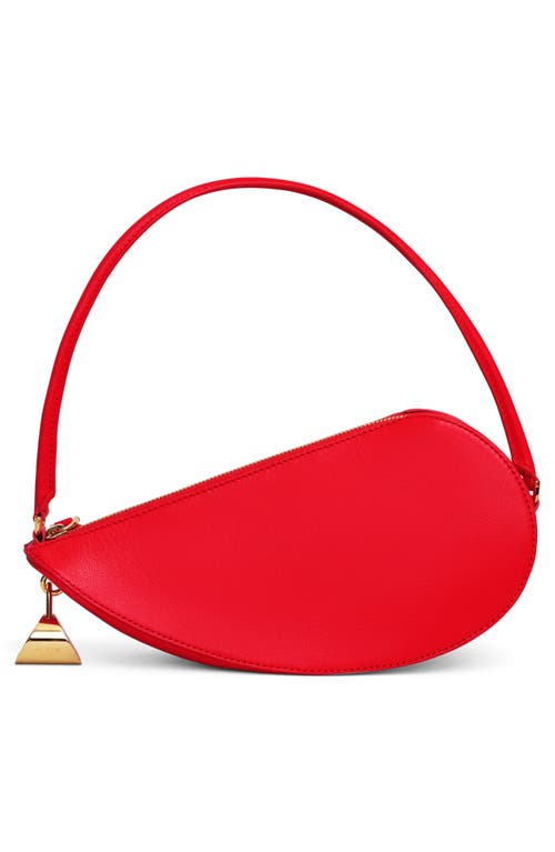 Shop Alaïa Le Demi Coeur Leather Shoulder Bag In Rouge