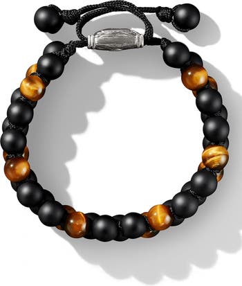 David Yurman Men's Spiritual Bead Necklace with Black Onyx