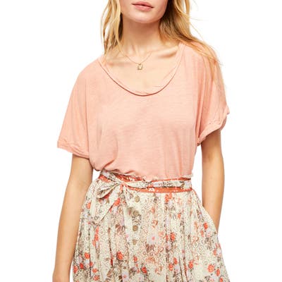 Free People Under The Sun Shirt, Coral
