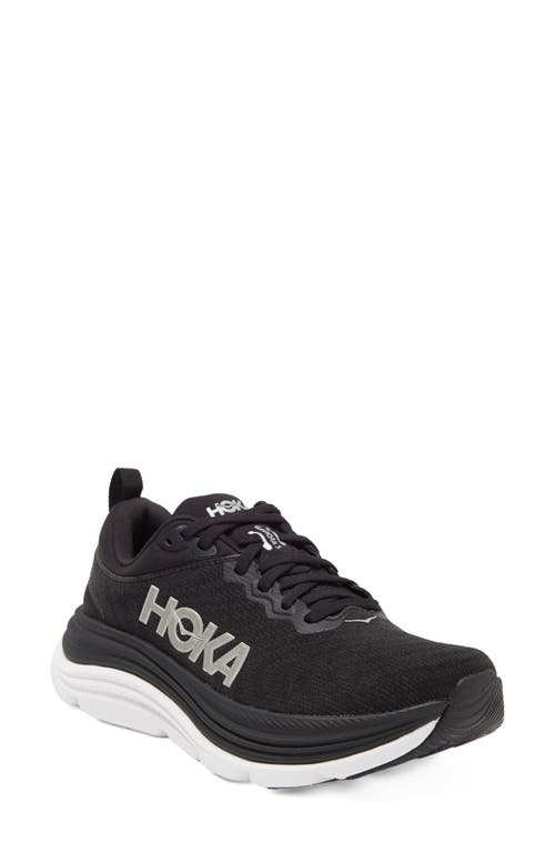 Shop Hoka Gaviota 5 Running Shoe In Black/white