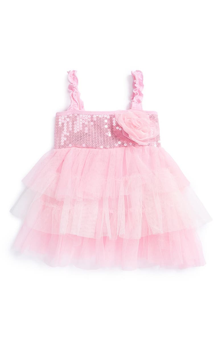 Popatu Sequin Tiered Dress (Baby Girls) | Nordstrom
