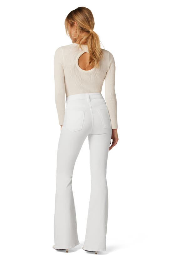 Hudson Jeans Holly Snow Angel High Rise Flare Bootcut Jean In White