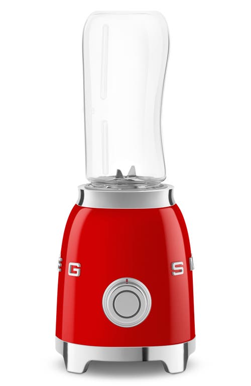 Shop Smeg Personal Blender & Bottle To Go Set In Red