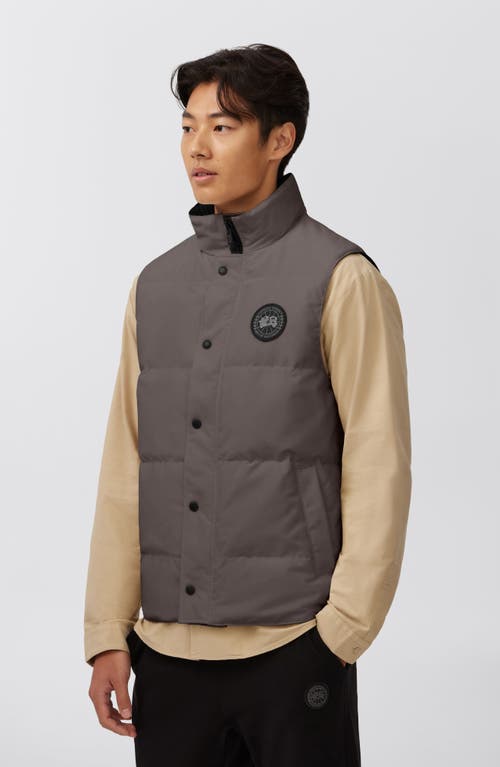 Shop Canada Goose Garson Water Repellent 625 Fill Power Down Vest In Coastal Grey