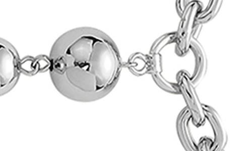 Ettika Silver Plated Deep Drop Lariat Necklace In Silver