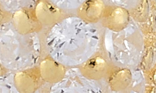 Sphera Milano Cz Pavé Safety Pin Earrings In Gold