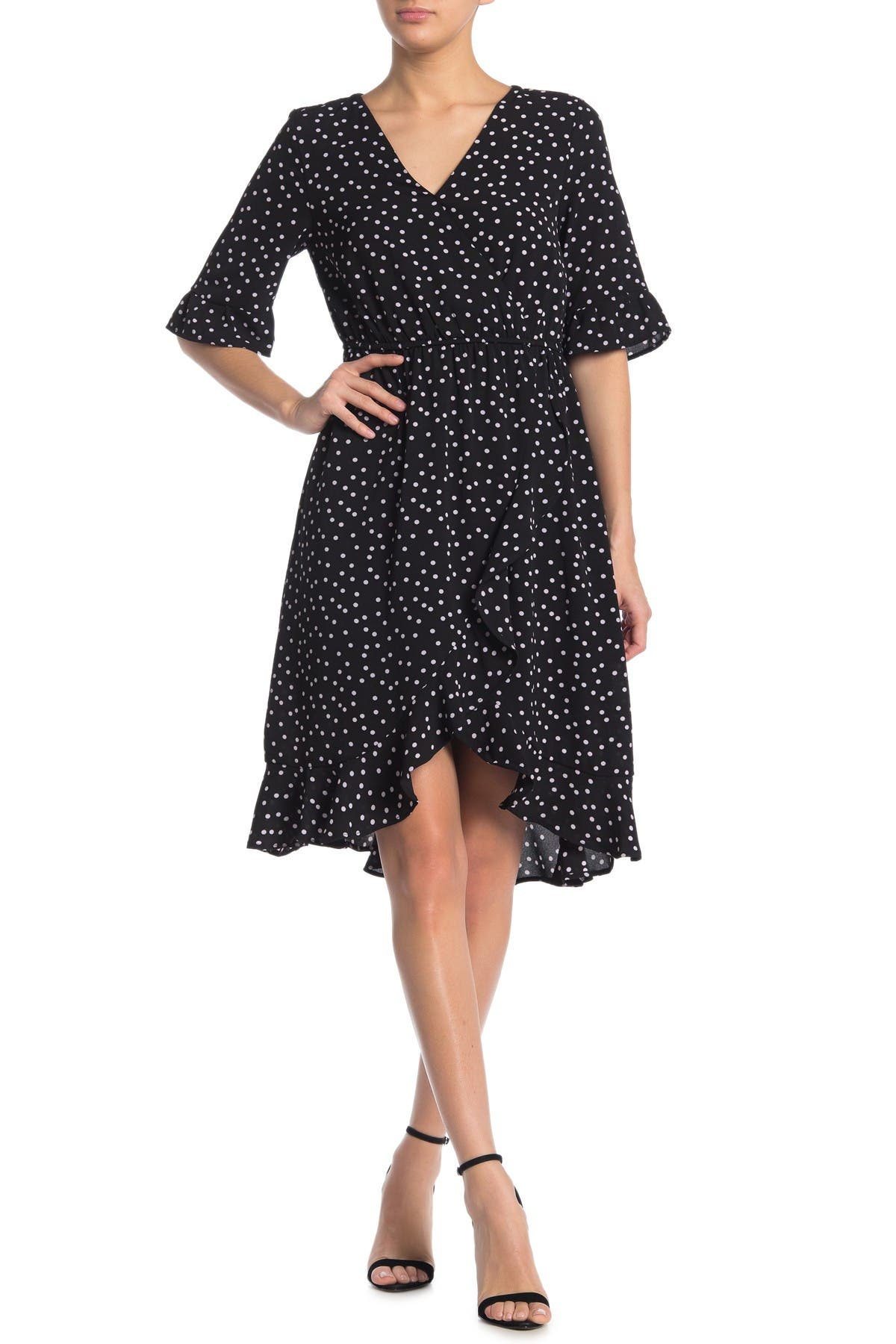 bobeau faux wrap dress