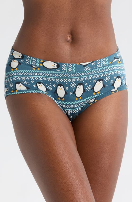 MeUndies FeelFree Hipster Briefs in Penguin Sweater 