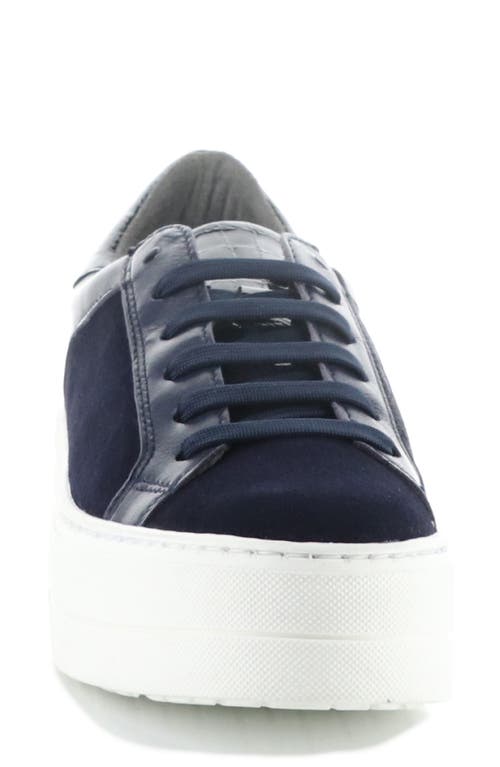 Shop Bos. & Co. Maude Platform Sneaker In Ocean/black Iris