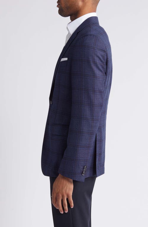 Shop Hugo Boss Boss Hutson Plaid Wool Sport Coat In Navy