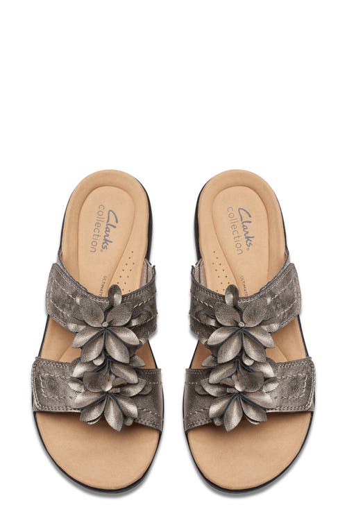 Shop Clarks ® Laurieann Mist Sandal In Pewter Metallic