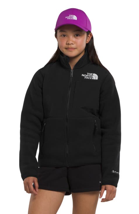The North Face Denali cropped fleece jacket in black