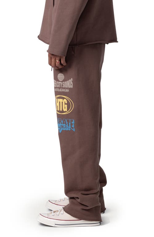 Shop Honor The Gift Studio French Terry Drawstring Pants In Brown