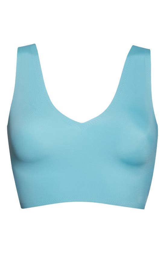 True & Co. True Body V-neck Bralette In Aqua