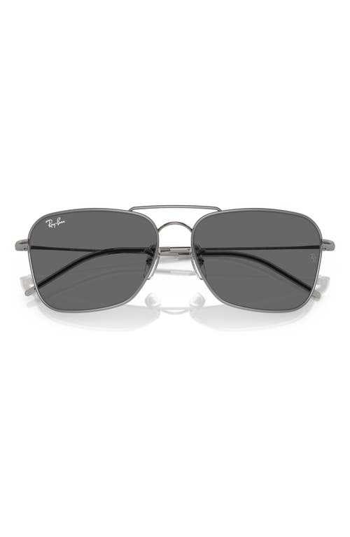 Ray Ban Ray-ban Caravan Reverse 61mm Square Sunglasses In Gunmetal
