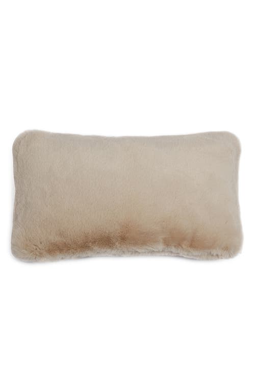 Apparis Cicily Faux Fur Lumbar Pillow in Latte at Nordstrom