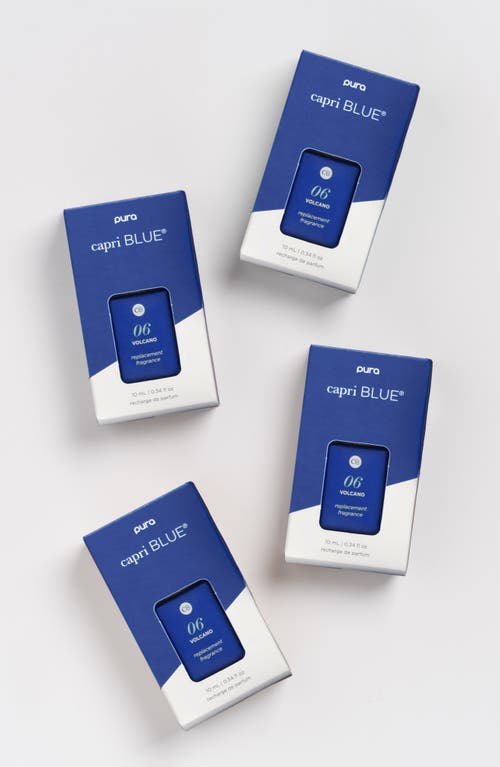 Pura X Capri Blue Best Sellers & 4 Smart Fragrance Diffuser & Refill Set In White