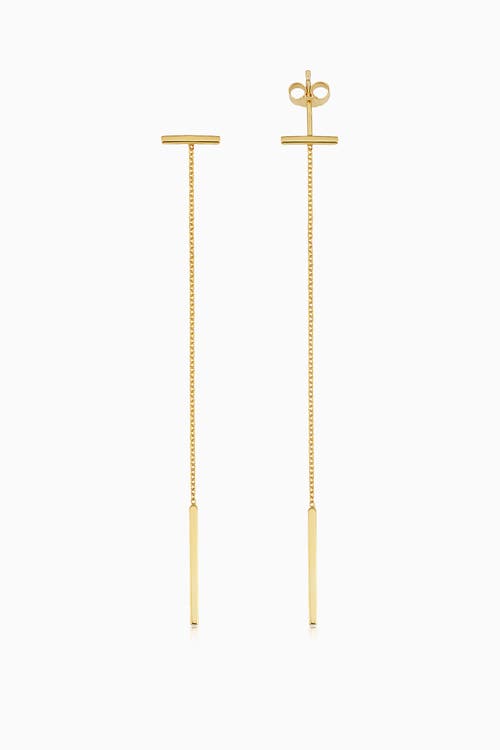 Shop Oradina 14k Yellow Gold Tea Time Drop Earrings